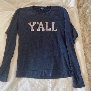 Y’ALL blue sweatshirt